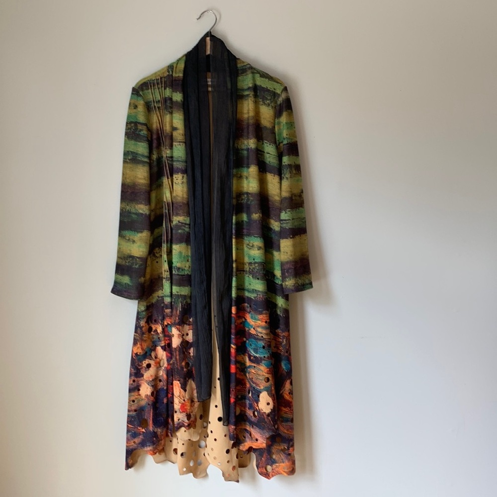 Nwot Longline Jacket Long Sleeve Size Medium
